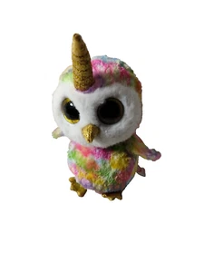 TY Beanie Boos - ENCANTADO el búho unicornio (6 pulgadas) - Imagen 1 de 7