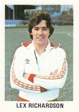 FKS Football Sticker 1979/80 - Lex Richardson (St Mirren) No. 433