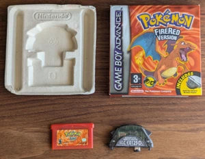 GameBoy Advance Pokemon FireRed, Fire Red Game Boy, boxed. wireless adapter - Picture 1 of 16