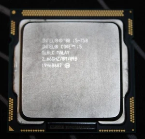 Intel Core i5 750 2.66ghz Quad Core Socket LGA1156 Non VGA Processor SLBLC - Picture 1 of 2