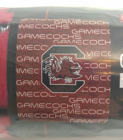 Gamecocks Fleece Throw South Carolina Plush Blanket 50" X 60" Cover