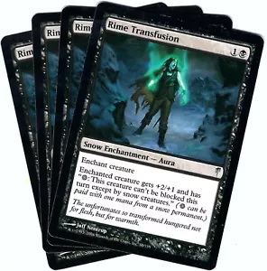 (4X) Rime Transfusion Coldsnap Uncommon – MTG Magic the Gathering Card - Picture 1 of 9