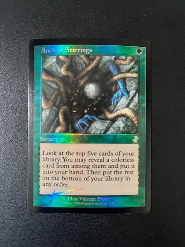 MTG- Ancient Stirrings x1 - Time Spiral Remastered - Retro FOIL - Image 1 of 1