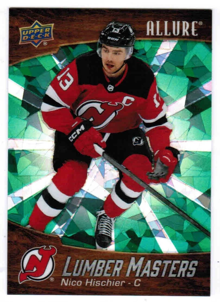 23/24 2023 UPPER DECK ALLURE NICO HISCHIER LM-12 LUMBER MASTERS GREEN /249 - Image 1 of 1