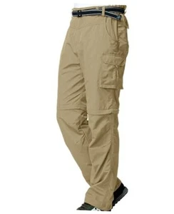 Mens Hiking Pants Convertible Quick Dry Zip Off Fishing Travel Safari Pants - Picture 1 of 7