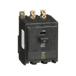 Square D QOB325 Bolt-On Circuit Breaker, 3-Pole, 25A, 240VAC 50/60Hz - Picture 1 of 1