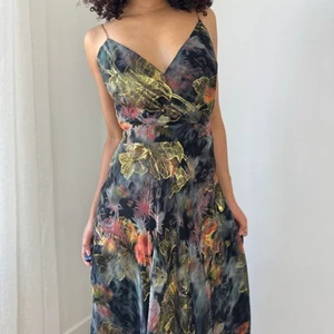 Vintage Nicole Miller 100% Silk Maxi Dress (S) - Picture 1 of 10