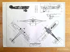 Wedell Williams NR 10337 Künstler Zeichnung Druck Poster 1929-1930 AIR RACING - Bild 1 von 2
