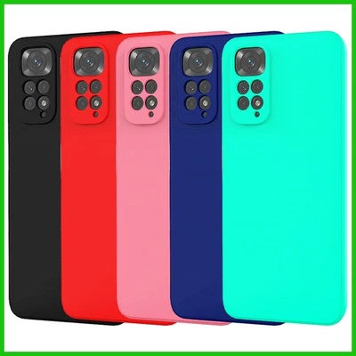 Cover per Xiaomi Redmi Note 11 / 11S Silicone Custodia Morbida + Pellicola Vetro - Immagine 1 di 4