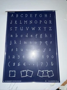Clarity Groovi Parchment Plates- A5 - Gud Gnomes LetterBox ABC - Picture 1 of 2