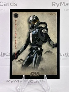 /75 Scuba Trooper 2025 Topps Star Wars Meiyo Base #FO-13 Nero Primo Ordine - Foto 1 di 2