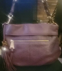 Aimee Kestenberg Leder Schultertasche Fifth Avenue True Plum Bag  - Bild 1 von 8