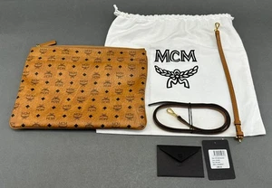 MCM Crossbody Pouch in Visetos Original - Cognac - Picture 1 of 24
