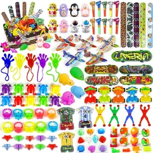 100 PCS Party Favors Toy Assortment Goodie Bags for Carnival Prizes School Class - Picture 1 of 7
