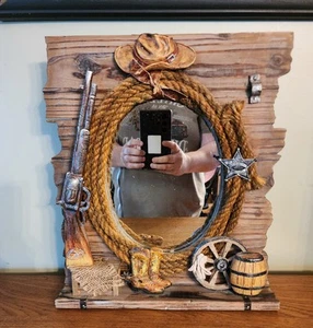 Western Themed Mirror Decor - Picture 1 of 10