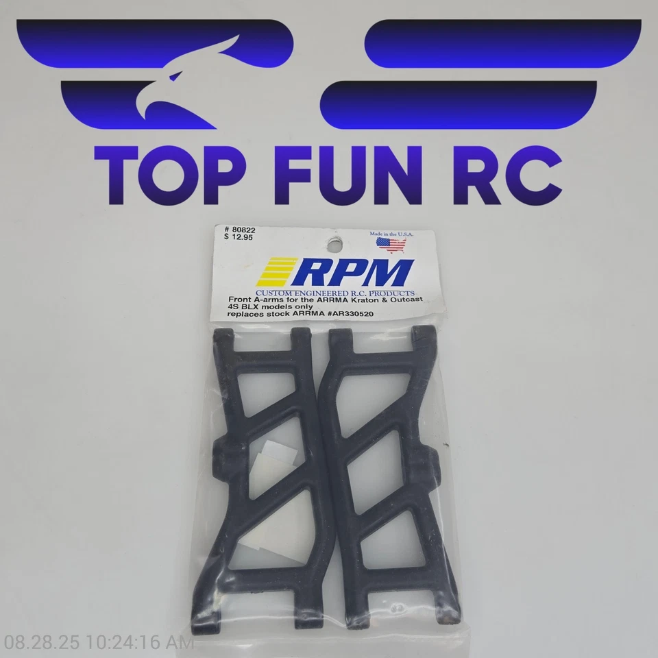RPM 80822 Front A-Arms For Arrma Kraton & Outcast 4S BLX Models Only - Image 1 of 1