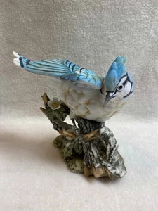 Vintage Homco Meisterwerk Porzellan Blauer Eichelhäher Figur - Bild 1 von 7