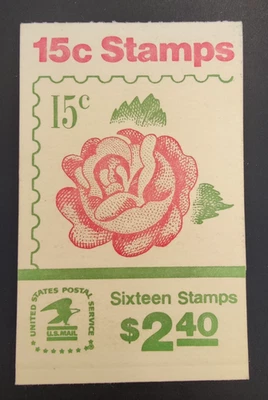 Scott #1737a - 15 Cent Stamps BK134 Roses Full Booklet 1978 - Image 1 of 2