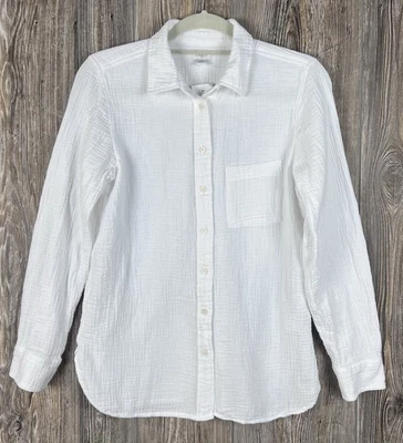 Рубашка на пуговицах J Crew Factory двойная марлевая хлопок размер S Coastal Resort новая с ценниками - Изображение 1 из 4