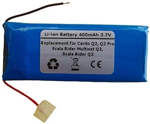 3.7V 400mAh Ersatz Akku Cardo Scala Rider Headsets - Bild 1 von 1