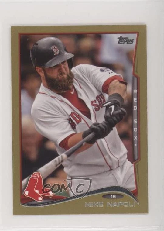 2014 Topps Mini Gold /63 Mike Napoli #473 - Image 1 of 2