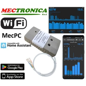 Mecpc Compteur Mesure Wifi Intelligent Mètre A 4 Entrées Impulsive - Picture 1 of 8