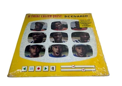 A TRIBE CALLED QUEST  SCENARIO REMIX BUTTER - JIVE 1992 -SHRINK HYPE STICKER - Image 1 of 4