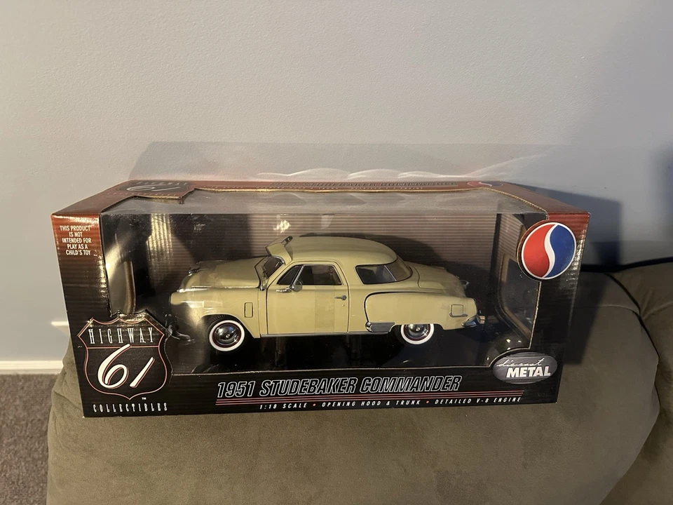 Highway 61 1951 Studebaker Champion 2Dr Coupe 1/18 #50114 - Beige - NEW - Image 1 of 2