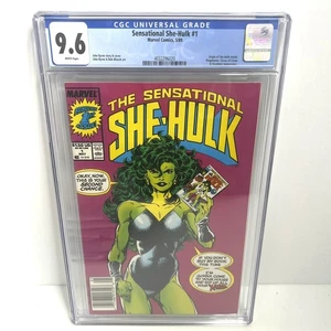 Sensational She-Hulk CGC 9.6 Newsstand White Pages MARVEL COMICS 1989 Disney + - Picture 1 of 4