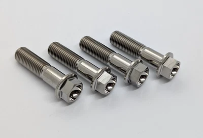 Kawasaki ZX6R Titanium front brake caliper bolts Ninja 00-02 Ti mounting hex - Image 1 of 4