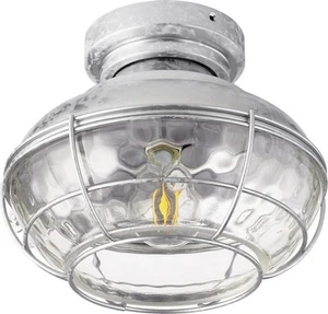 Quorum Windmill Indoor/Outdoor Ceiling Fan Light Kit in Galvanized - Picture 1 of 2