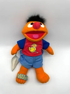 Peluche Mattel Fisher Price Barrio Sésamo enfermo parlante Ernie médico aprox. 33 cm - Imagen 1 de 5