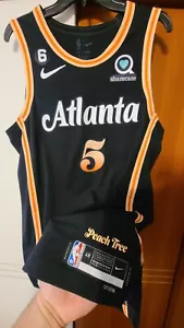 Maglietta autentica DeJounte Murray 2022-23 Atlanta Hawks City Edition taglia 52+2 - Foto 1 di 13