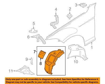 Оригинальный брызговик для переднего крыла BMW 14-16 228i правый 51717312840 - Изображение 1 из 2