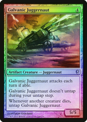 1x Galvanic Juggernaut - FOIL - NM - Conspiracy Take the Crown - SPARROW MAGIC - Image 1 of 1