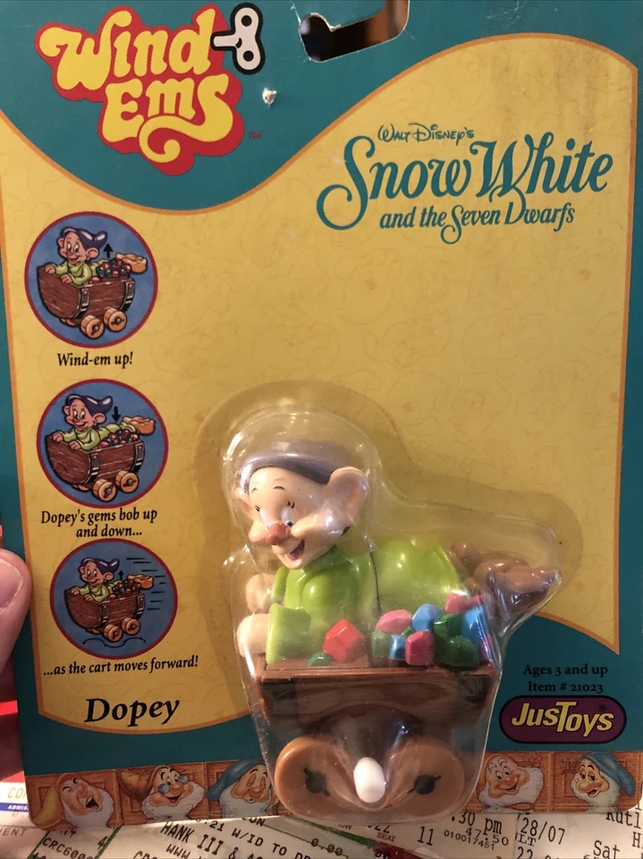 Disney Snow White and The Seven Dwarfs Dopey Windems 21023 Justoys Read DESC