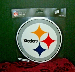 PITTSBURGH STEELERS USS STEEL DECAL DIE CUT LOGO 8 INCH FOR CAR OR HOME - Picture 1 of 1