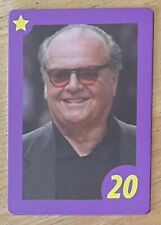 THE LEGENDARY JACK NICHOLSON, ULTRA COOL PURPLE COLLECTOR'S CARD # 20, WOW !