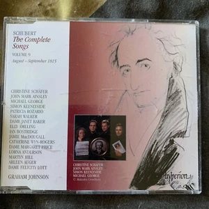 Schubert Complete Songs Disc 9 August-September 1815(b80/5) Ukimport Freepost - Picture 1 of 2