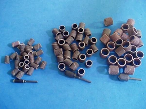 LOT OF 83 PIECE SANDING BANDS & MANDRELS FITS DREMEL TOOLS - Picture 1 of 2