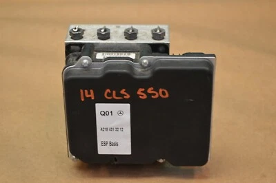 2014 W218 MERCEDES BENZ CLS550 ABS ANTI LOCKING BRAKE PUMP WITH CONTROL UNIT OEM - Image 1 of 4
