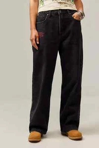 Ed Hardy UO Exclusive Embroidered Dagon Jeans (Small) (RETAIL PRICE £85) - Picture 1 of 6