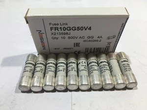 MERSEN FR10GG50V4 500V 4A FERRAZ SHAWMUT Fuse 10x38mm 500V Fuse JPSF448 x1/5/10 - Picture 1 of 5
