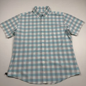 Mizzen Main Performance Hemd Herren mittelblau kurzarm Knopfleiste - Bild 1 von 8