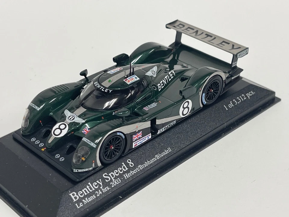 1/43 MINICHAMPS Bentley Speed 8 Dal 2003 24 Ore Di Lemans #08 CS208 - Immagine 1 di 4