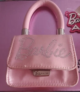 Barbie Micro Mini Crossbody Bag Pink Satin & Crystals Limited Edition NWT - Picture 1 of 3