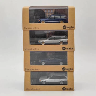 1:64 Mortal Mercedes-Benz S124 Travel Edition Diecast Toy Models Collection Gift - Immagine 1 di 4