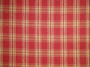 Red Catawba Plaid Woven Cotton Primitive Home Decor Sewing Homespun Fabric - Picture 1 of 10