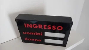 Insegna Cinema Prezzario Per Listino Prezzi Ingresso Vintage - Foto 1 di 5