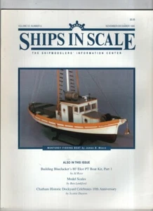 Seaways Ships In Scale Mag Bluejacket's 80' Elco Pt Boat Nov/Dec 1996 020922NONR - Imagen 1 de 1